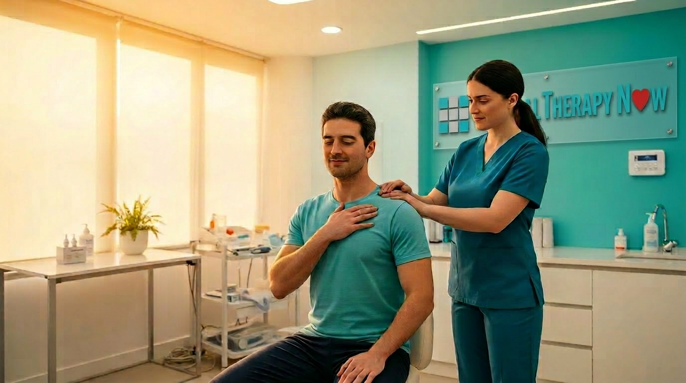 Physical therapy session